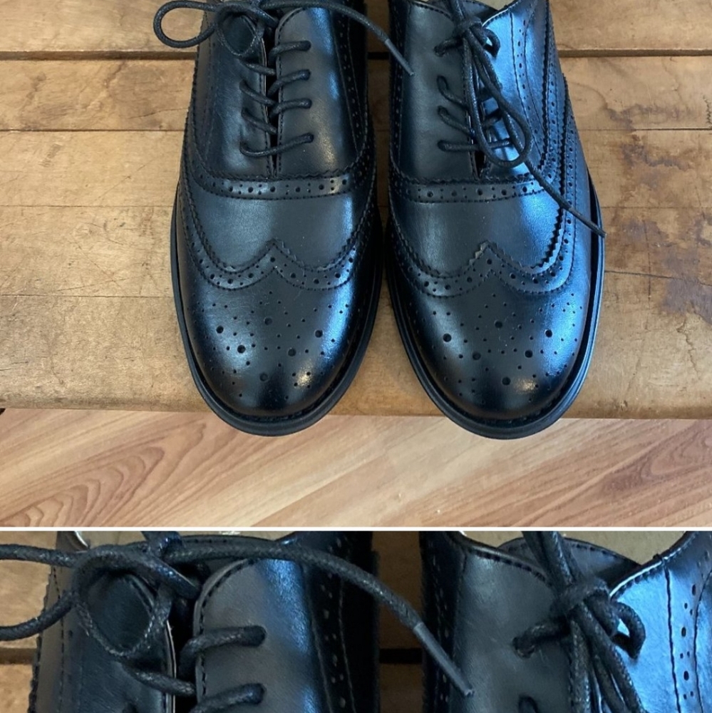 Wanted Men's Wing tip Black Dress Shoes Sz 10